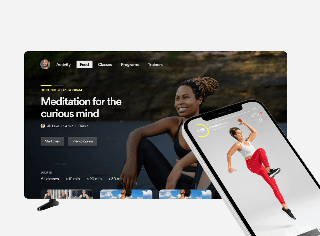 Keo Fit Samsung fitness interface