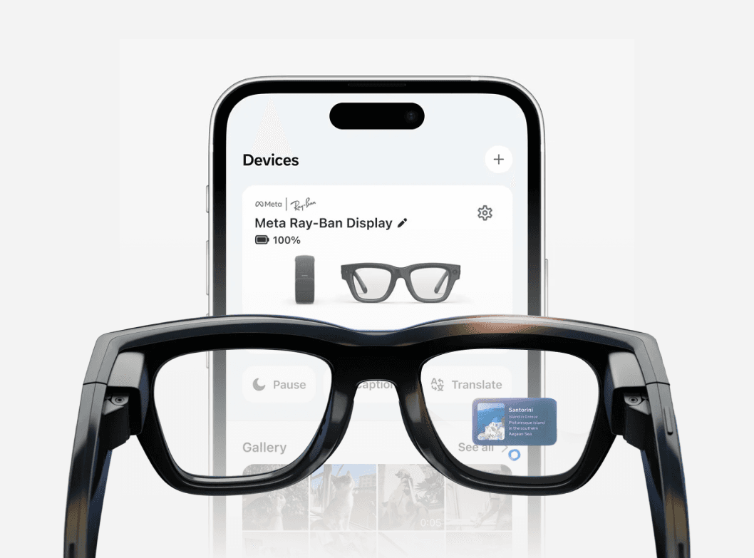Meta Ray-Ban AI display interface