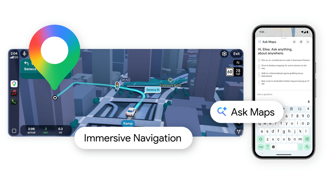 Google Maps reimagined with immersive navigation
