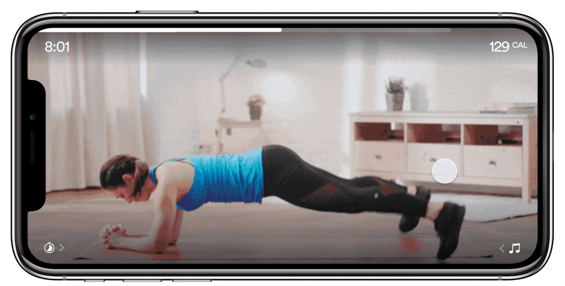 Music change animation