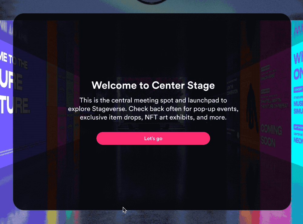 VR first time user experience prototype