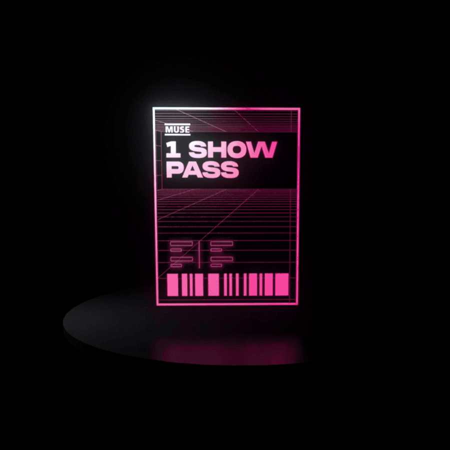 Backstage pass with motion blur